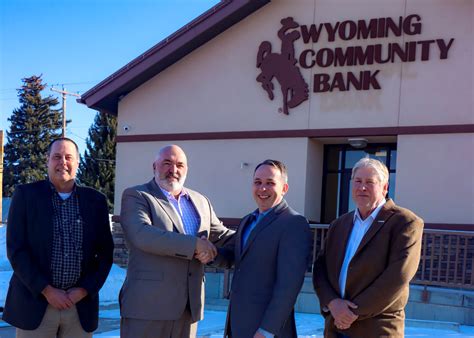 Wyoming community bank - Overview / Commentary. www.wyocb.com. 307-857-9000. 1700 N. Federal Boulevard. Riverton, WY 82501. Wyoming Community Bank is headquartered in RIVERTON and is the 17 th largest bank in the state of Wyoming. It is also the 2,859 th largest bank in the nation. It was established in 1999 and as of June of 2023, it had grown to 36 employees at 3 ...